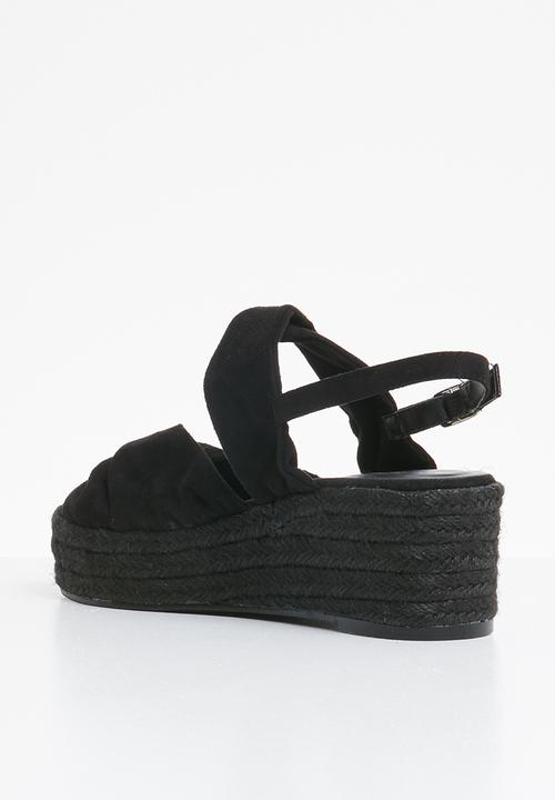 Superbalist - Lilly espadrille heel - black