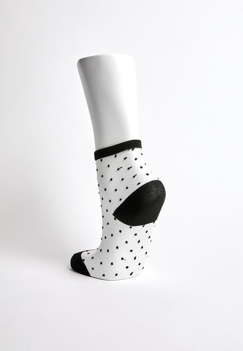 Superbalist - Pin dot sheer socks - black