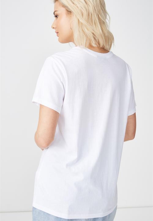 Cotton On - Tbar fox graphic tee - white