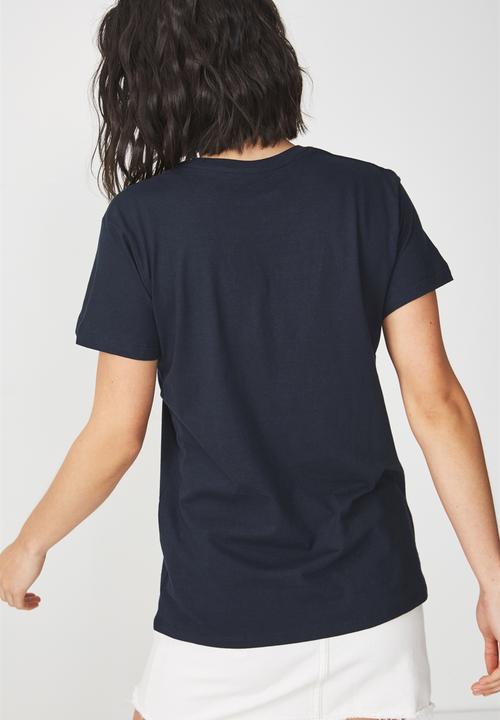 Cotton On - Tbar fox graphic tee - navy 