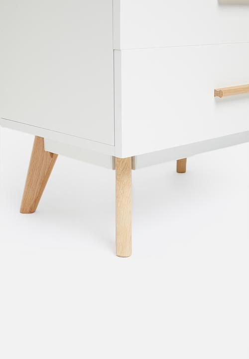 Sixth Floor - Alva 5 drawer storage - white