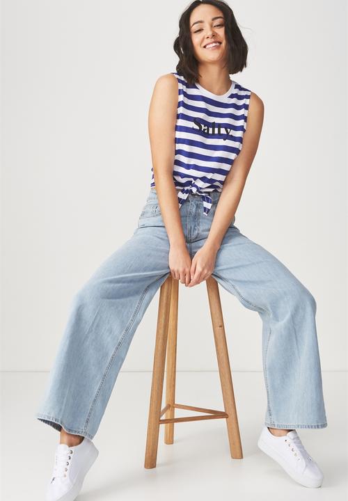 Cotton On - Tbar maeve  tank - blue
