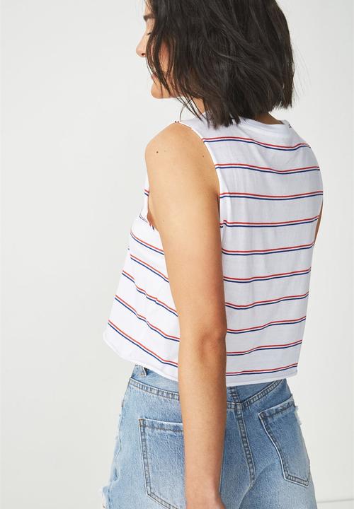 Cotton On - Tbar lola graphic tank - white 