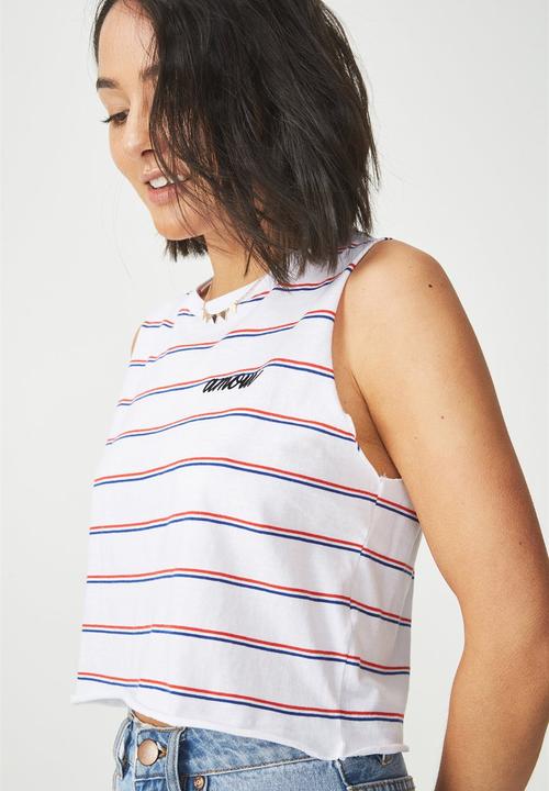 Cotton On - Tbar lola graphic tank - white 