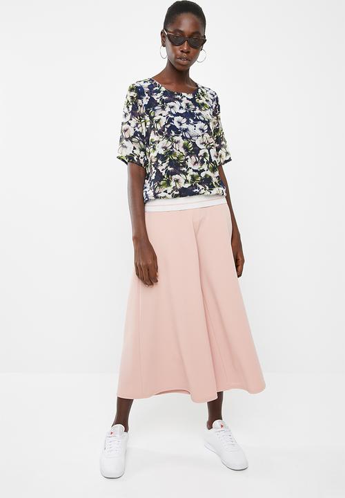 Vero Moda - Ebba short sleeve top - navy