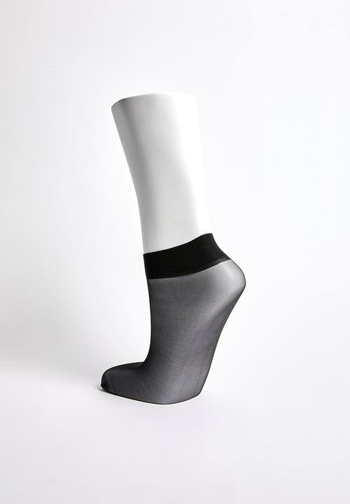 Superbalist - Sheer ankle socks - black