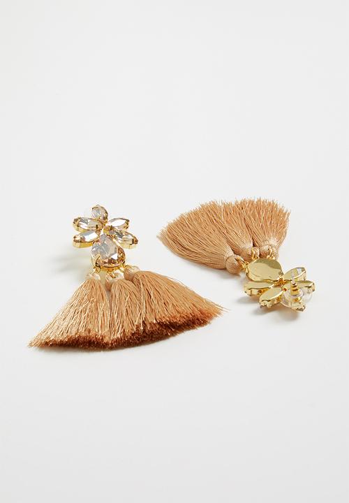 STYLE REPUBLIC - Tassel earrings - neutral