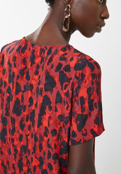 Vero Moda - Savannah short sleeve top - red