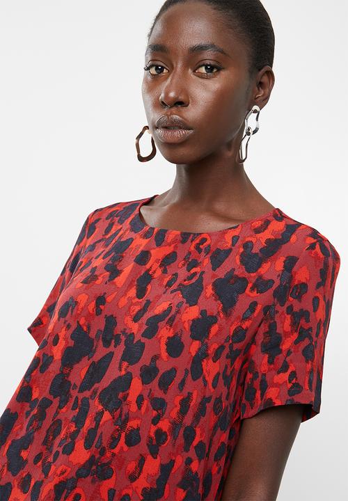 Vero Moda - Savannah short sleeve top - red