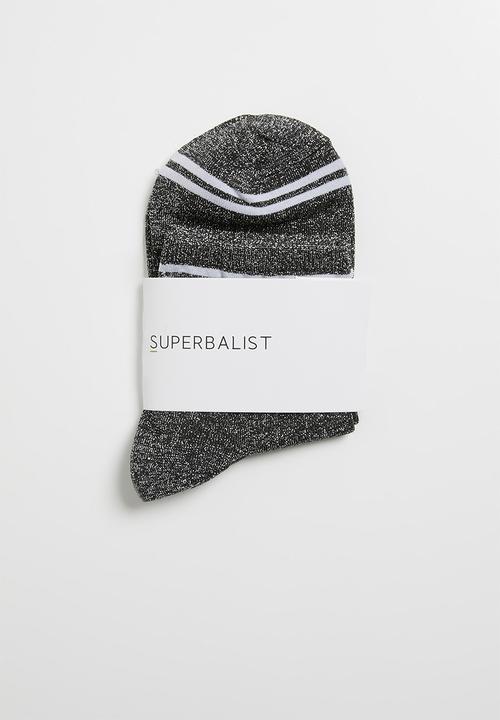 Superbalist - Sparkle ankle socks - grey