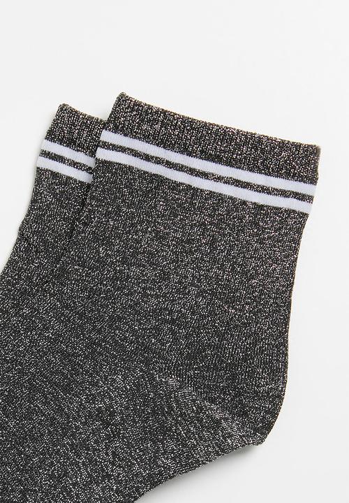 Superbalist - Sparkle ankle socks - grey