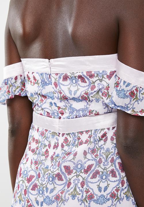 Vero Moda - Eternal off shoulder mini dress - purple