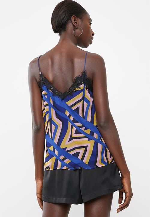 Vero Moda - Rome lace singlet - blue