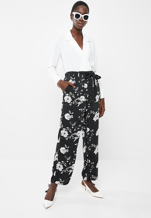 Vero Moda - Daniella tie pants - black