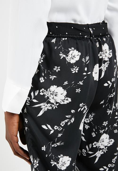 Vero Moda - Daniella tie pants - black