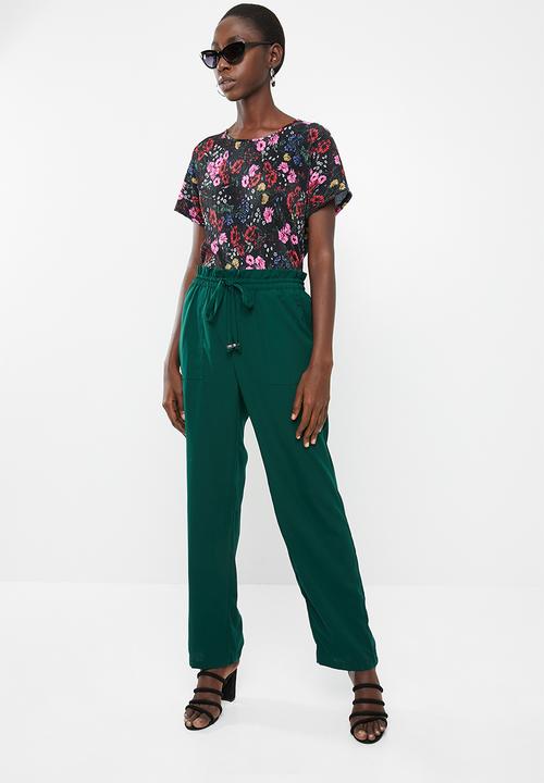 Vero Moda - Dylan high waist pant - green