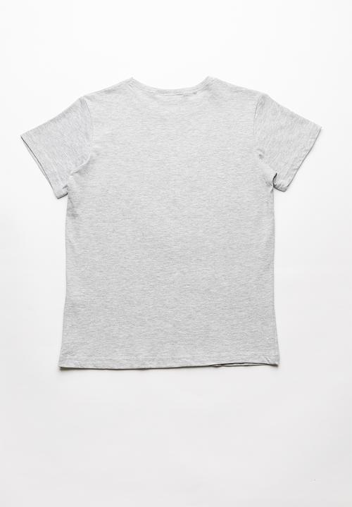 Pop Candy - Short sleeve printed  tee - grey