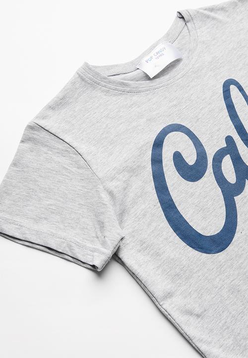 Pop Candy - Short sleeve printed  tee - grey