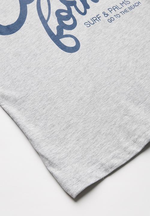 Pop Candy - Short sleeve printed  tee - grey