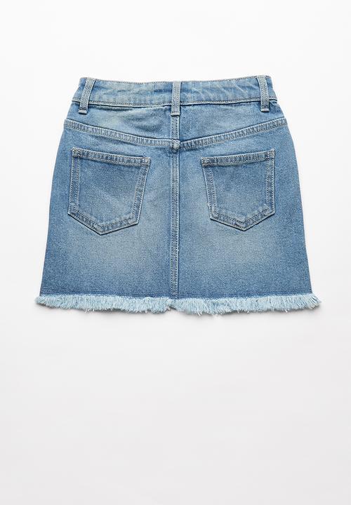 Pop Candy - Denim skirt - blue