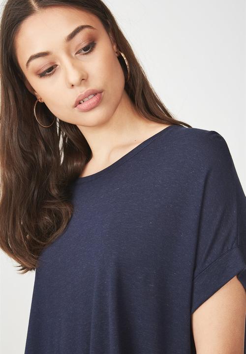 Cotton On - The relaxed tee - navy 