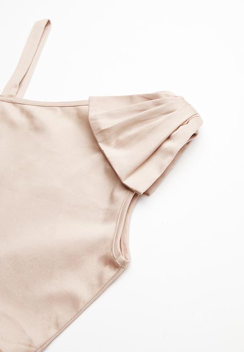 Rebel Republic - Bow detail dress - neutral
