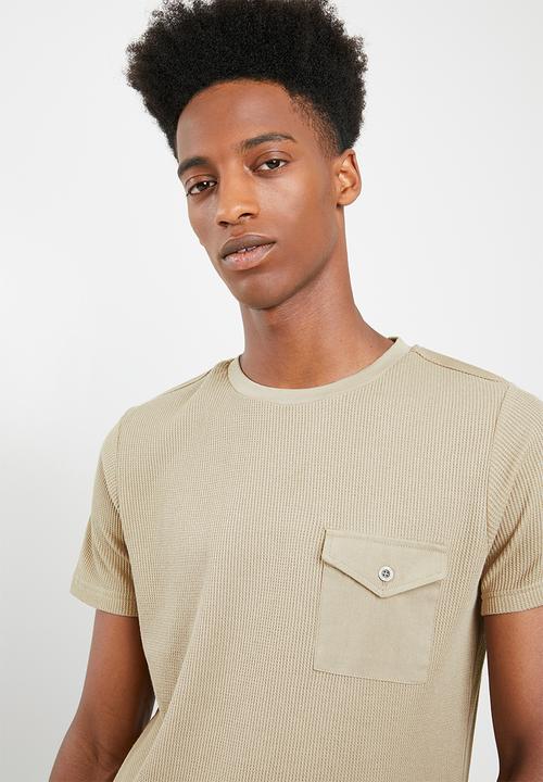 Brave Soul - Fort t-shirt - stone