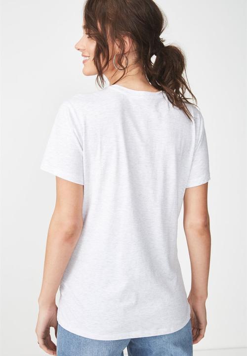 Cotton On - Tbar fox graphic tee - white 