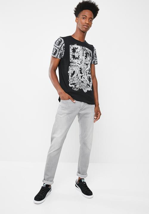 Brave Soul - Dragon t-shirt - black