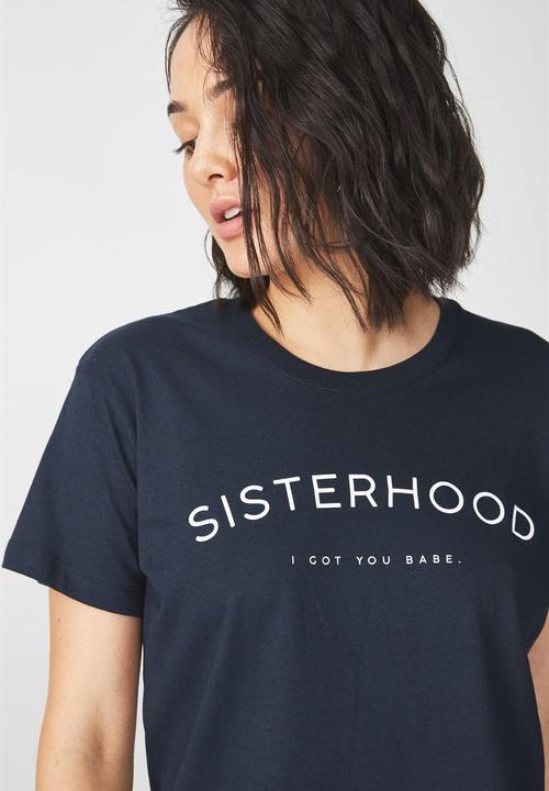 Cotton On - Tbar fox graphic tee - navy 