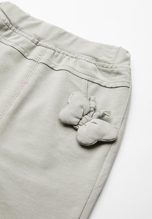 Pop Candy - Detailed butterfly leggings - grey