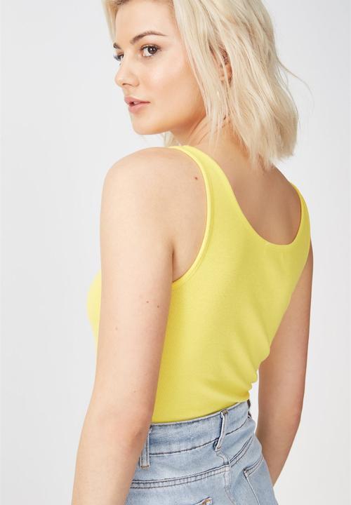 Cotton On - Everyday summer femme tank - yellow