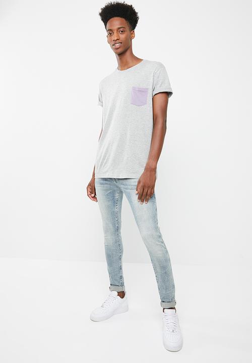 Brave Soul - Pocket t-shirt - grey