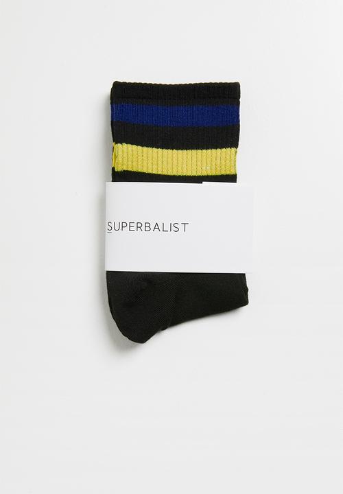 Superbalist - Stripe ankle socks - black