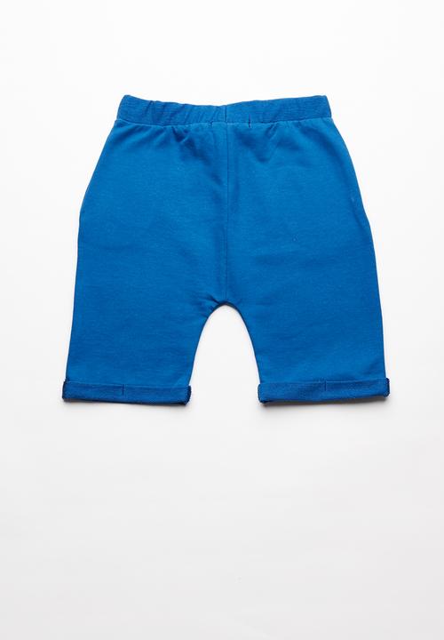 Superbalist - Contrast jogger shorts - blue