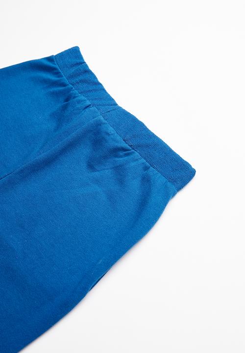 Superbalist - Contrast jogger shorts - blue