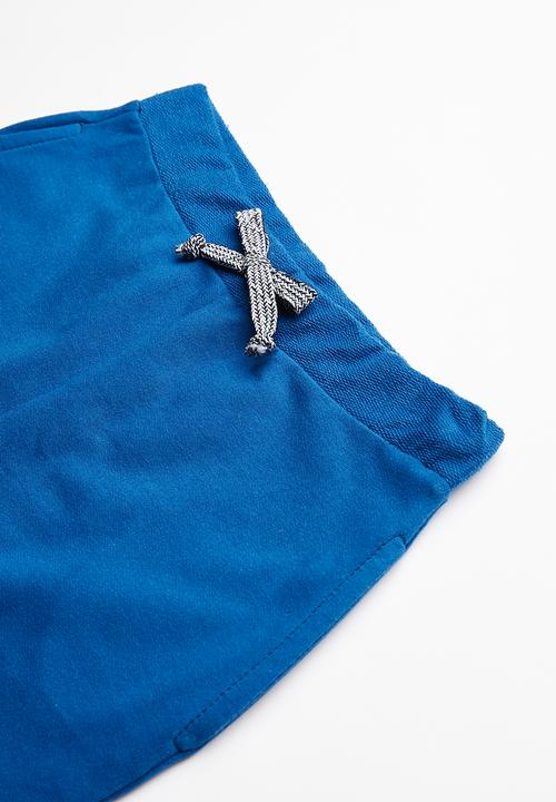 Superbalist - Contrast jogger shorts - blue