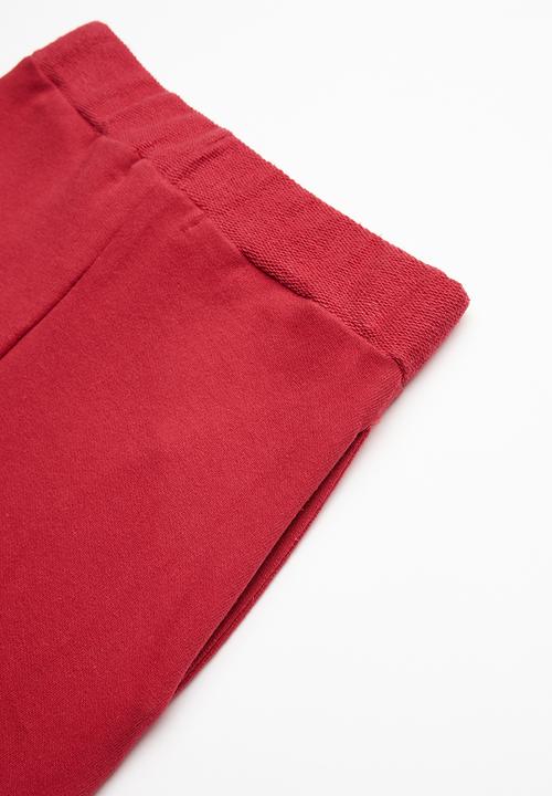Superbalist - Contrast jogger shorts - red