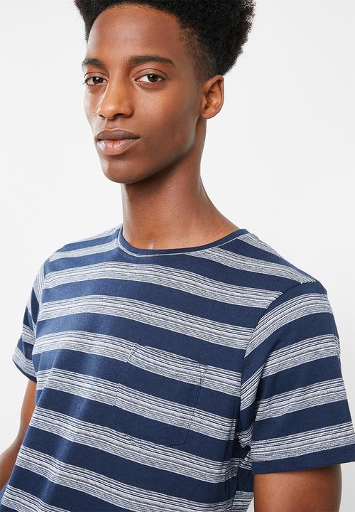Brave Soul - Gravel tshirt - navy