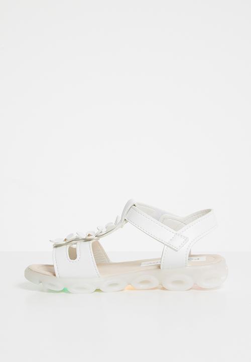 Pop Candy - Flower design sandal - white