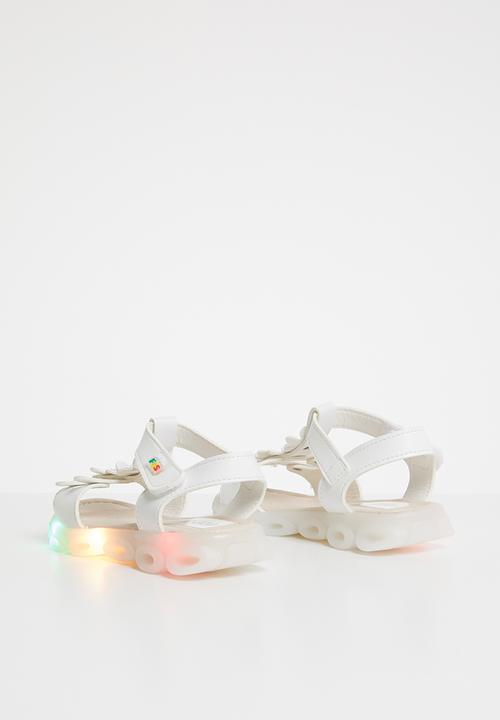 Pop Candy - Flower design sandal - white
