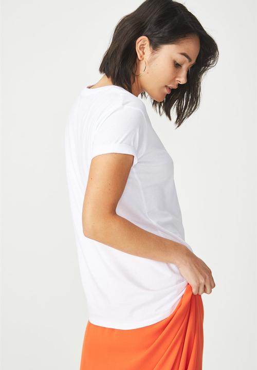 Cotton On - Tbar fox graphic tee - white