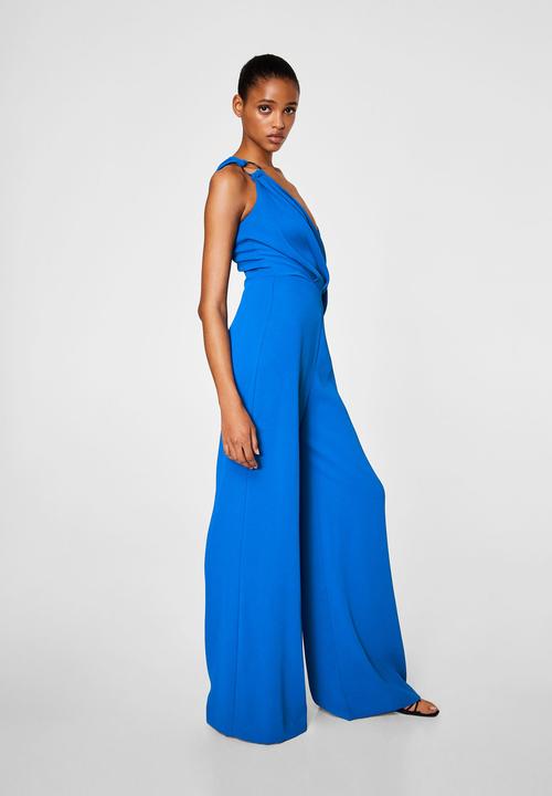 mango jumpsuit blue