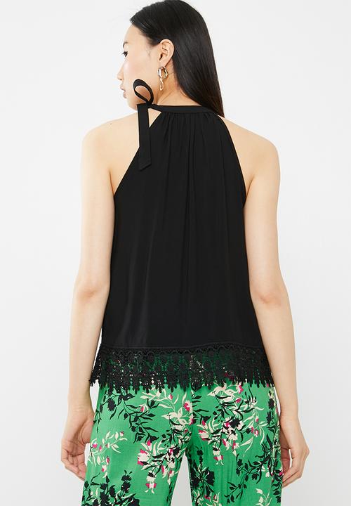 ONLY - Julie sleeveless woven top - black