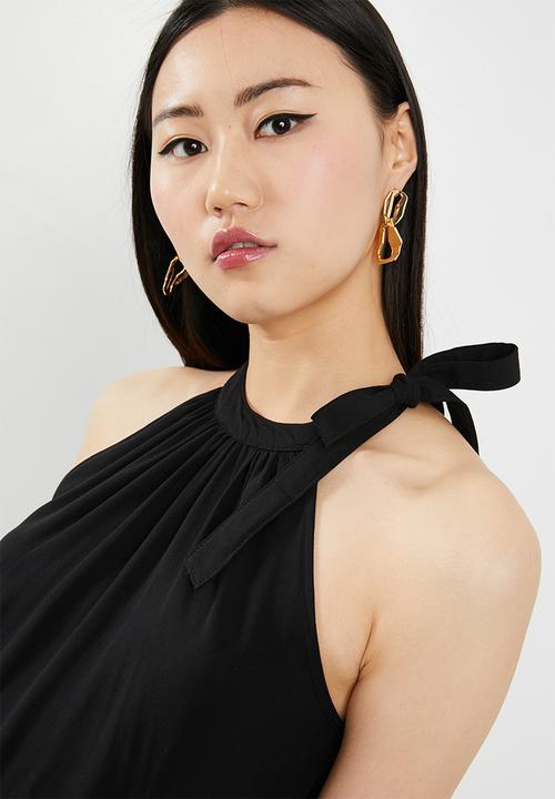 ONLY - Julie sleeveless woven top - black
