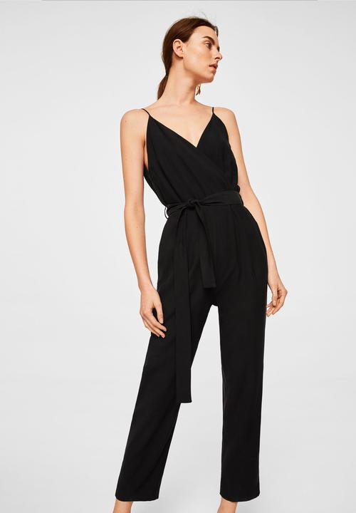 mango black jumpsuit