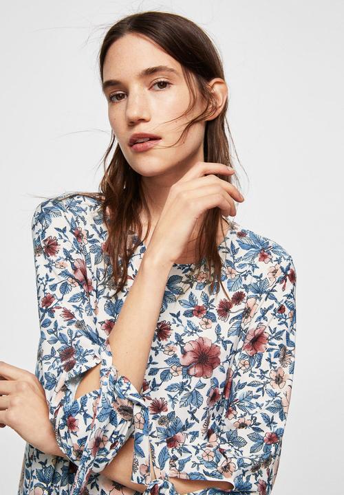 MANGO - Sleeve knotted dress - multi