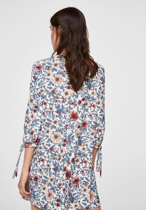 MANGO - Sleeve knotted dress - multi