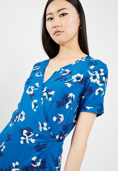 Jacqueline de Yong - King wrap dress - blue