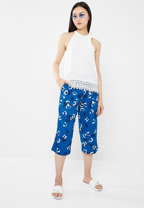 Jacqueline de Yong - King belted culottes - blue